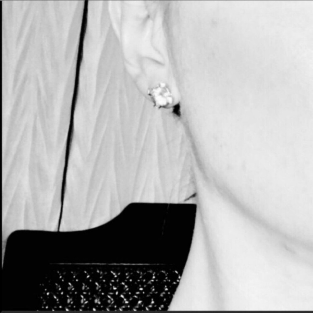 14K Prasiolite Diamond Hearts Cable Cushion Earrings - Picture 7 of 9